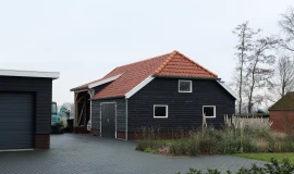 Houten nostalgische garage.00