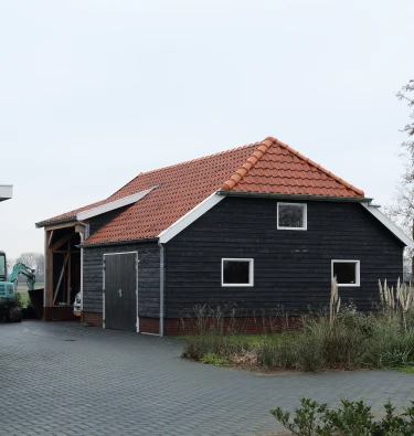 Houten nostalgische garage.00