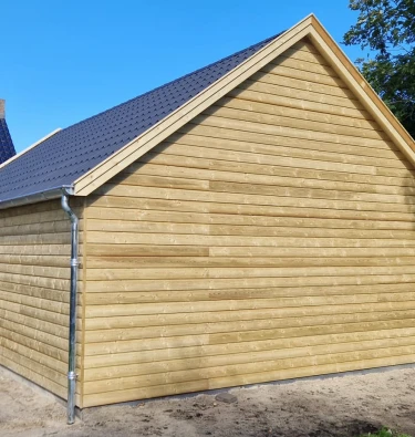 Houten garage - Holwierda