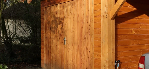 Houten garage met carport.02