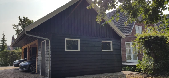 Houten schuur met carport.03