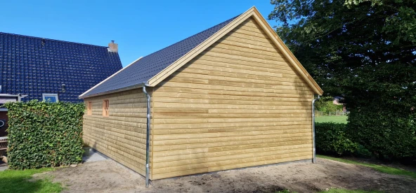Houten garage - Holwierda
