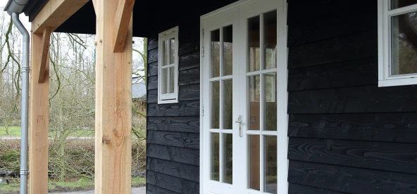 Houten nostalgische garage.03