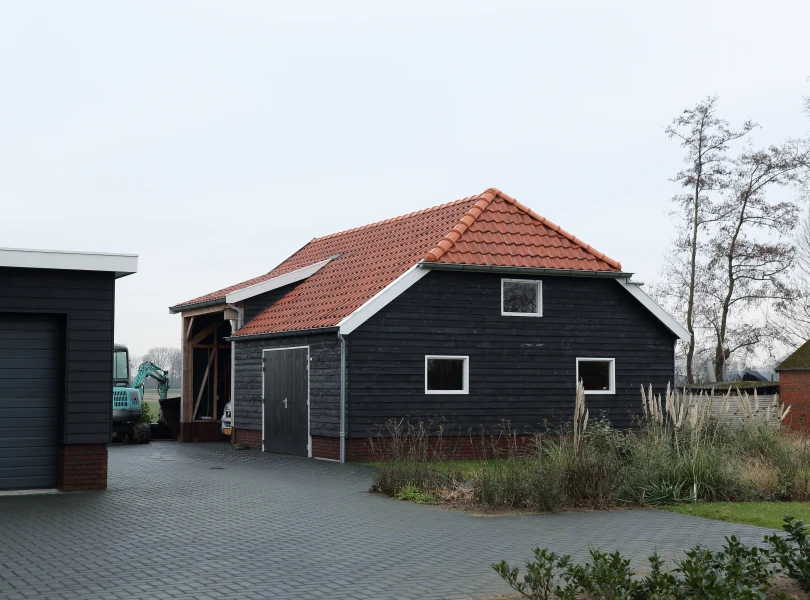 Houten nostalgische garage.00