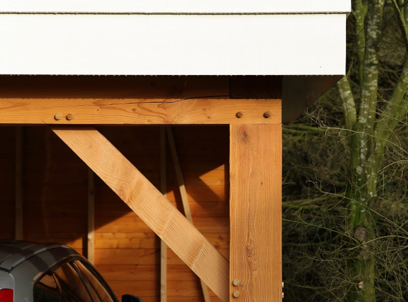 Houten garage met carport.03