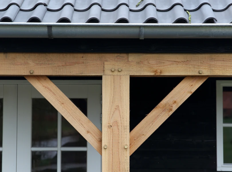 Houten nostalgische garage.02