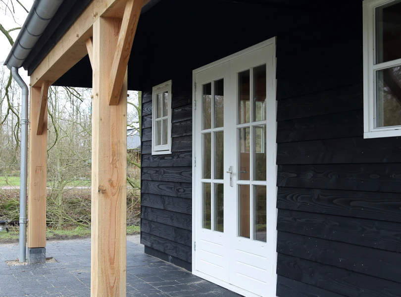 Houten nostalgische garage.03