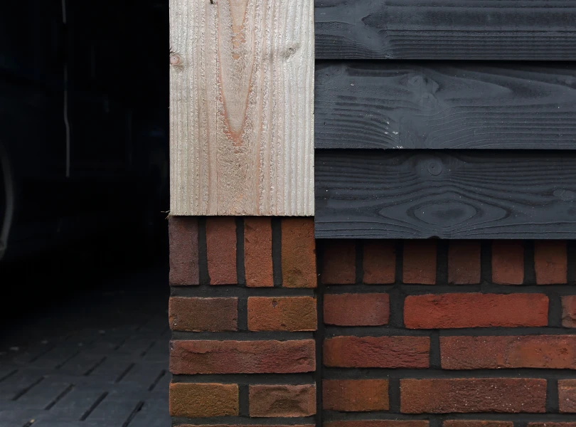 Houten nostalgische garage.03