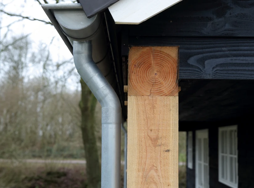 Houten nostalgische garage.04