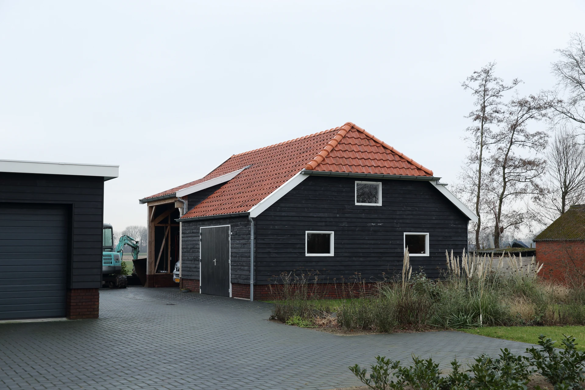 Houten nostalgische garage.00