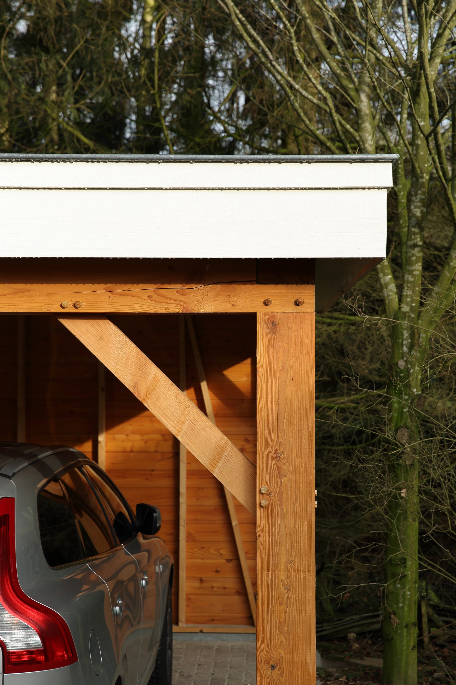 Houten garage met carport.03