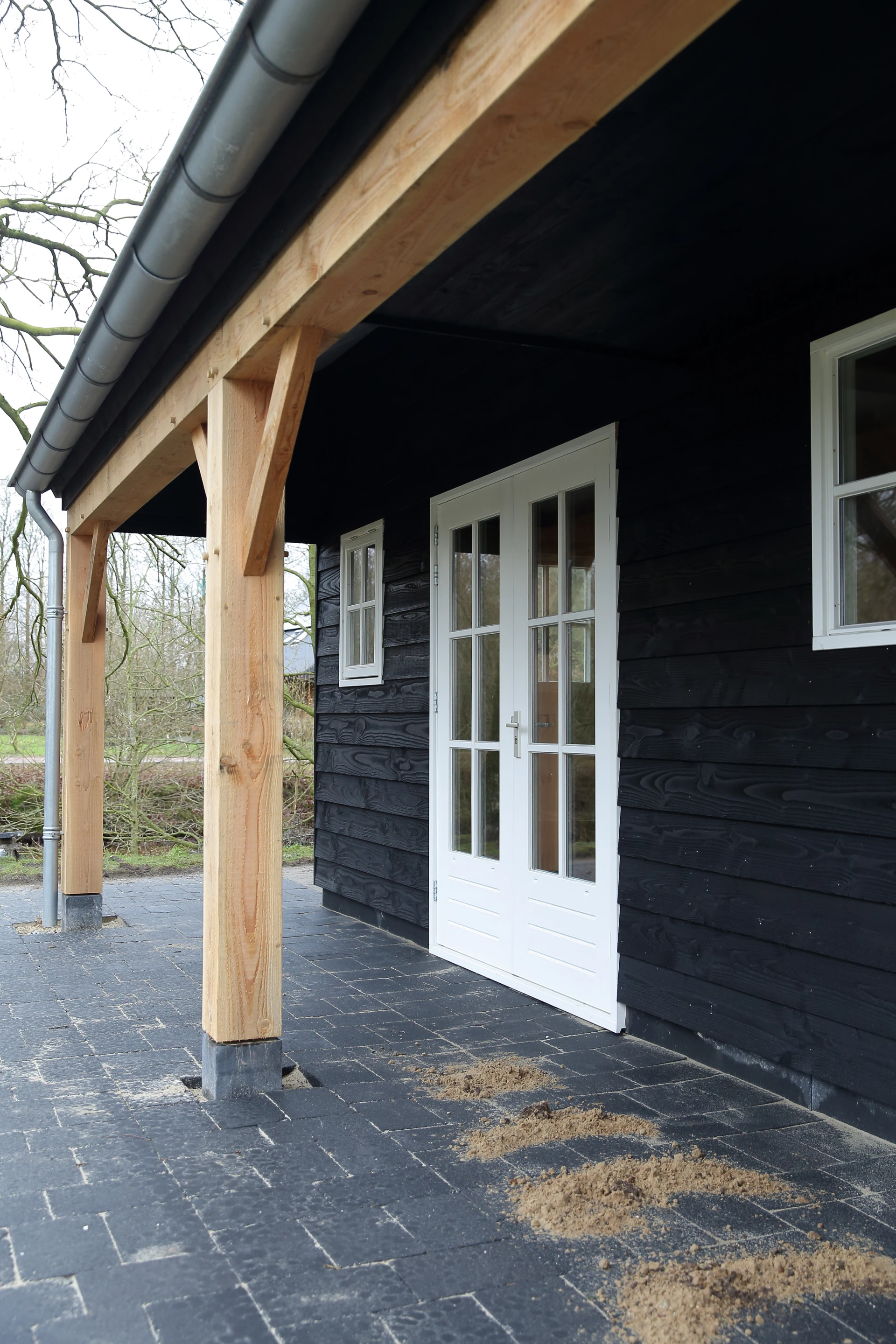 Houten nostalgische garage.03