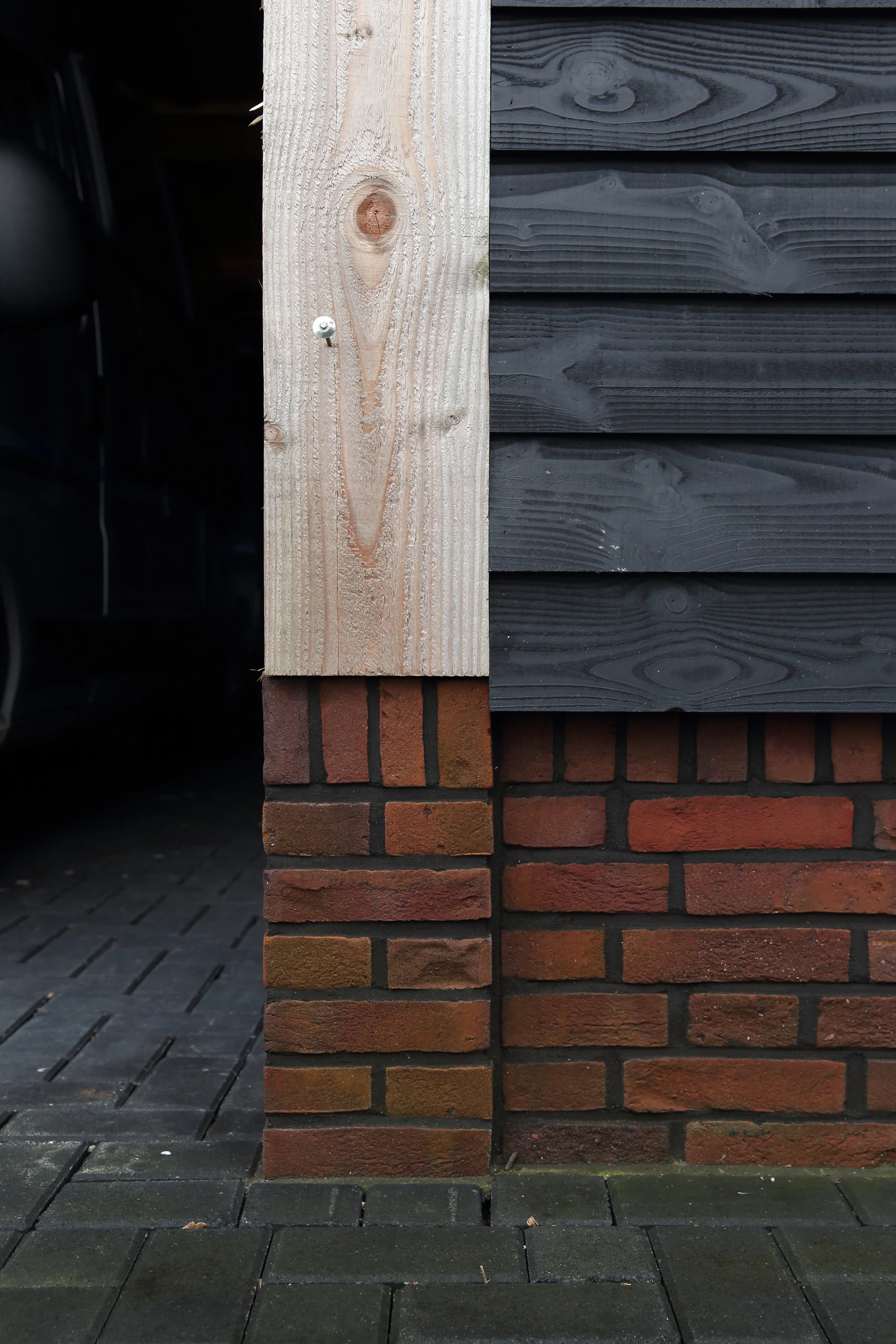 Houten nostalgische garage.03