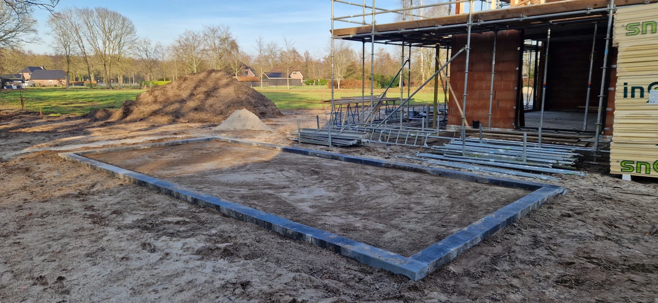 Prefab betonnen fundering