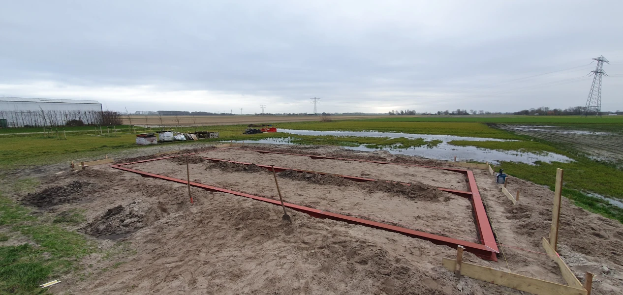 Schroefpalen fundering met staal